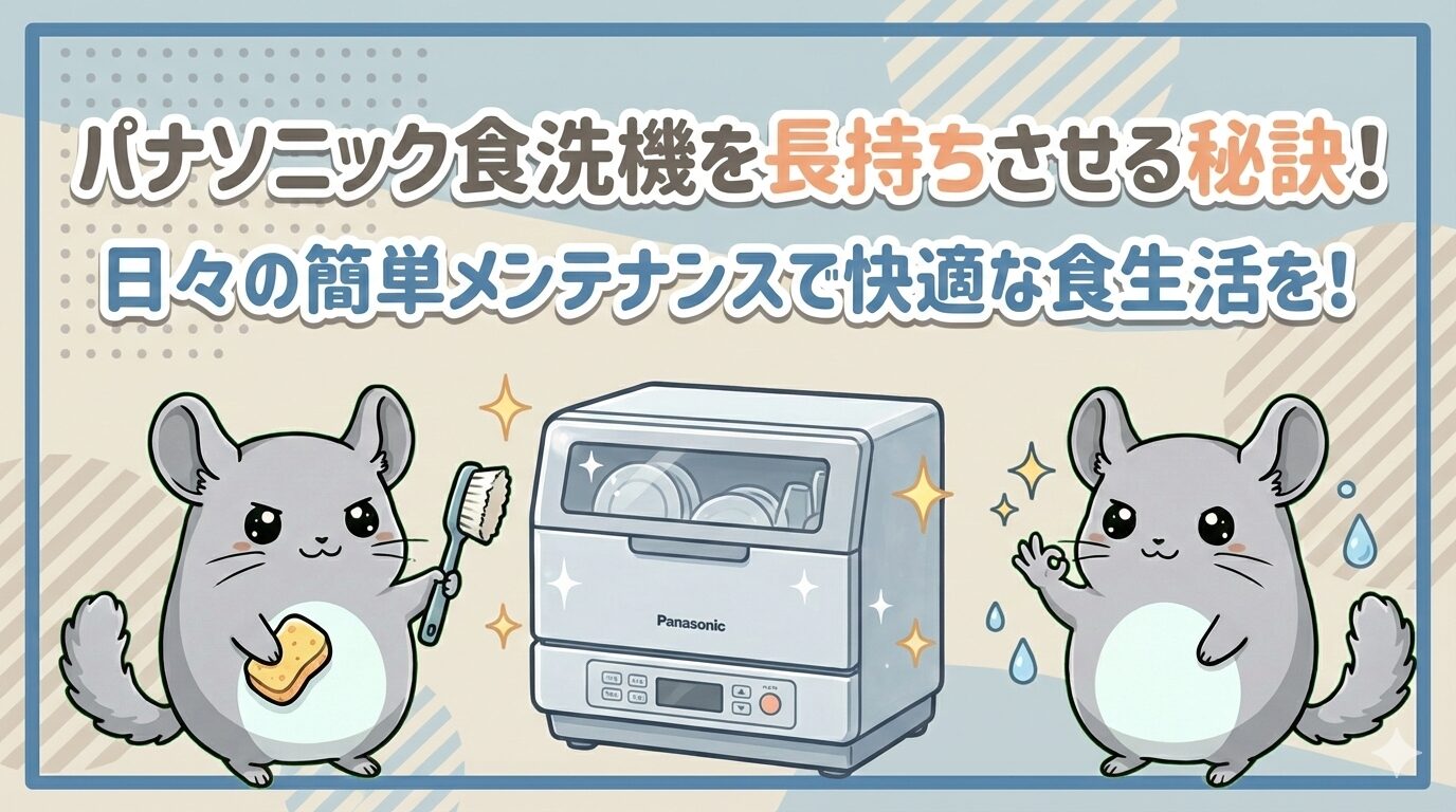 パナソニック食洗機を長持ちさせる秘訣！日々の簡単メンテナンスで快適な食生活を！