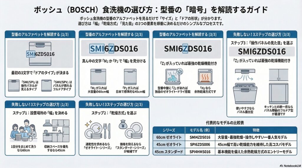 ボッシュ食洗機の型番読み方ガイド