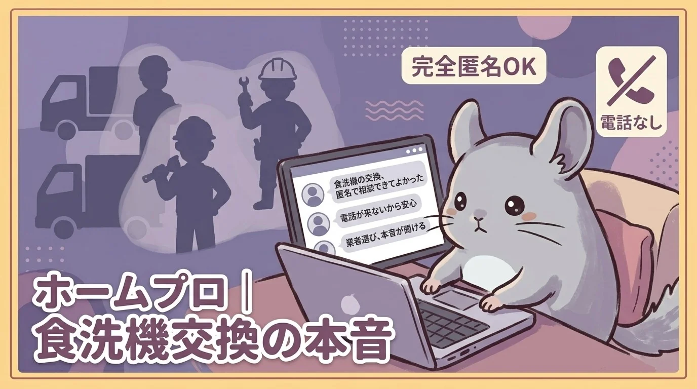 ホームプロで食洗機交換｜完全匿名・電話なし1200社の実態